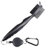 Golf Club Brush and Groove Cleaner Brush Brushes for Golf Shoes Golf Club Golf Golf Groove, Attach 61cm Retractable Zip-line Aluminum Carabiner