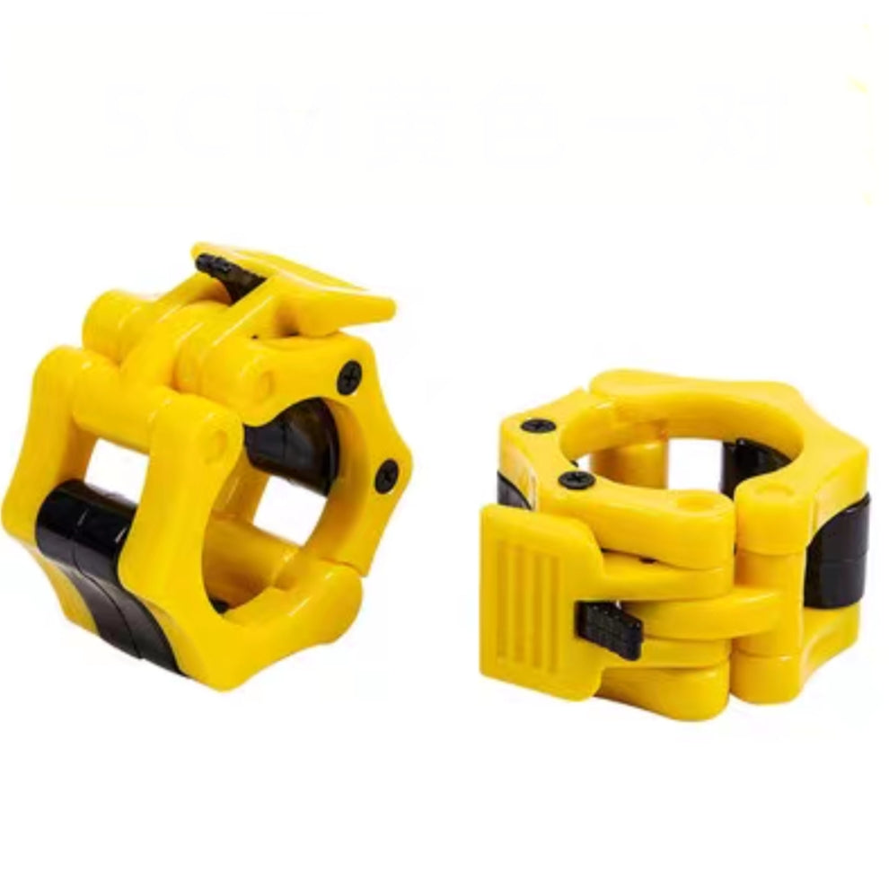 Olympic Barbell Clamps, Quick Release Non-Slip Barbell Collars Clips for 5cm Bars