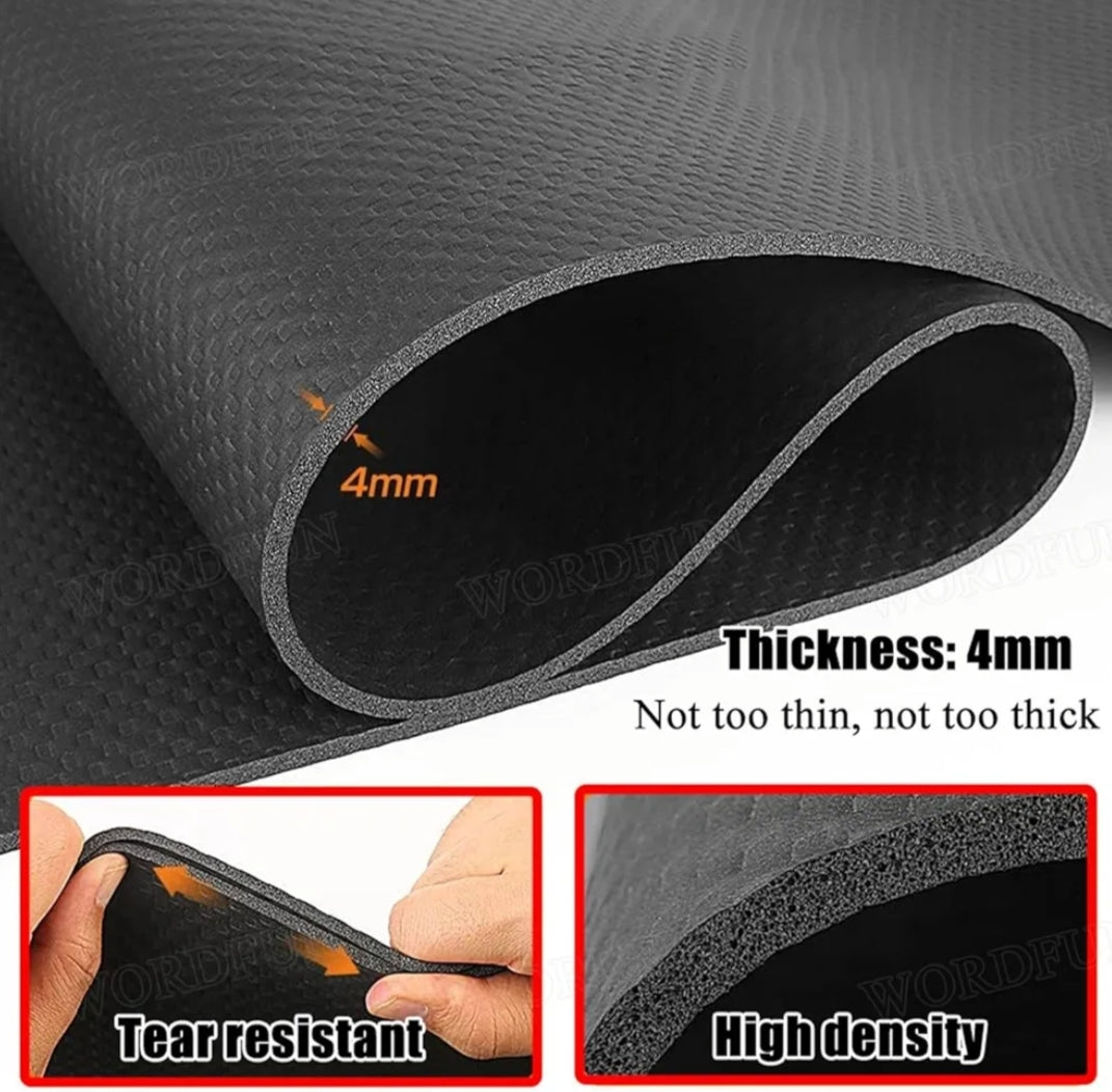 Treadmill Mat Fitness Yoga Rubber Commercial Equipment Mat 2m x 1m