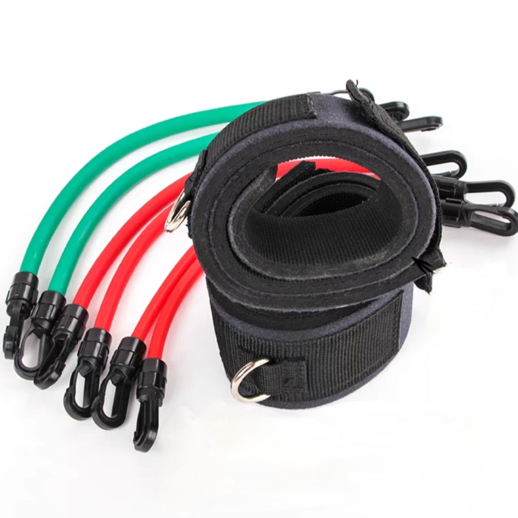 Thigh ankle Leg Agility Speed Resistance Bands (6 tension bands)