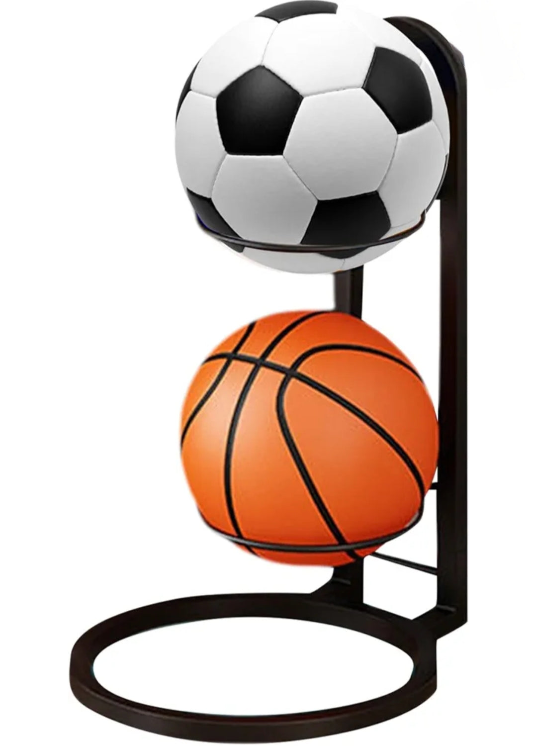 Basketball Storage Rack Volleyball Football Soccer Stand 2 and 3 Tier Ball Rack Storage