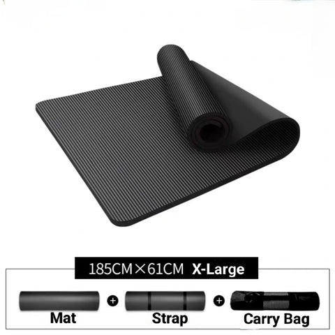 AMB Sports Commercial Pro Series Yoga Mat 10mm Thickness for High Traffic Use with Weights