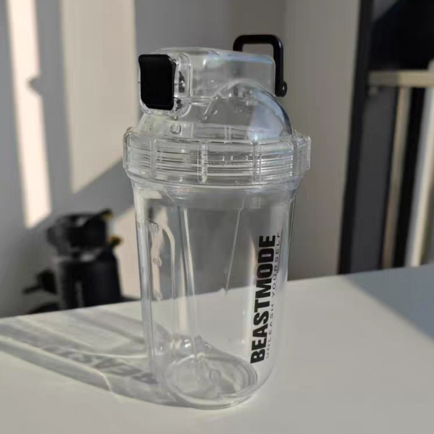 Beastmode Flip & Lock Protein Shaker Mixer Tritan Sports Bottle 560ml Capacity