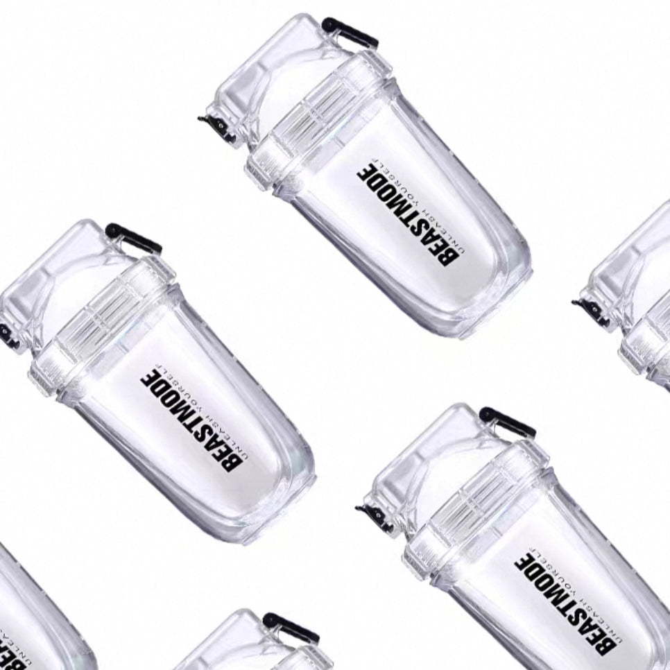 Beastmode Flip & Lock Protein Shaker Mixer Tritan Sports Bottle 560ml Capacity