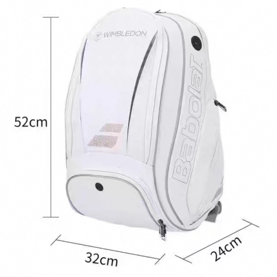 Babolat Pure Line Wimbledon Tennis Backpack – White/Gold