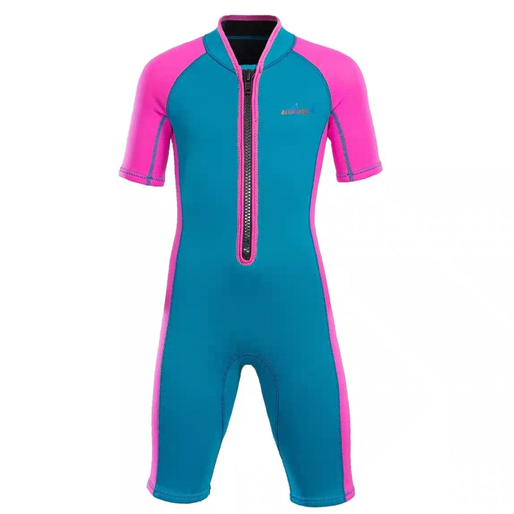 Kids 2mm Neoprene Half-Length Professional Scuba Diving Suit for Children Surf Swim Wetsuit