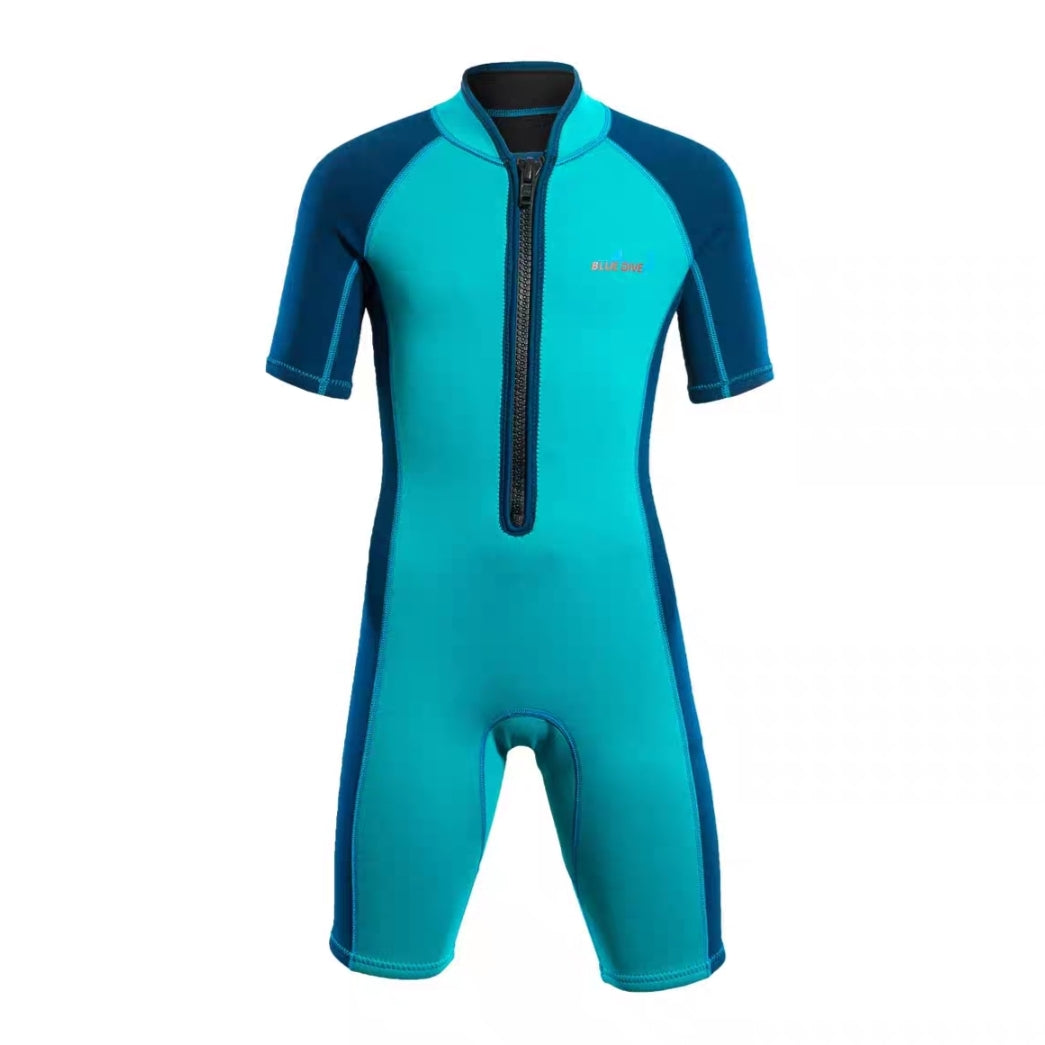 Kids 2mm Neoprene Half-Length Professional Scuba Diving Suit for Children Surf Swim Wetsuit