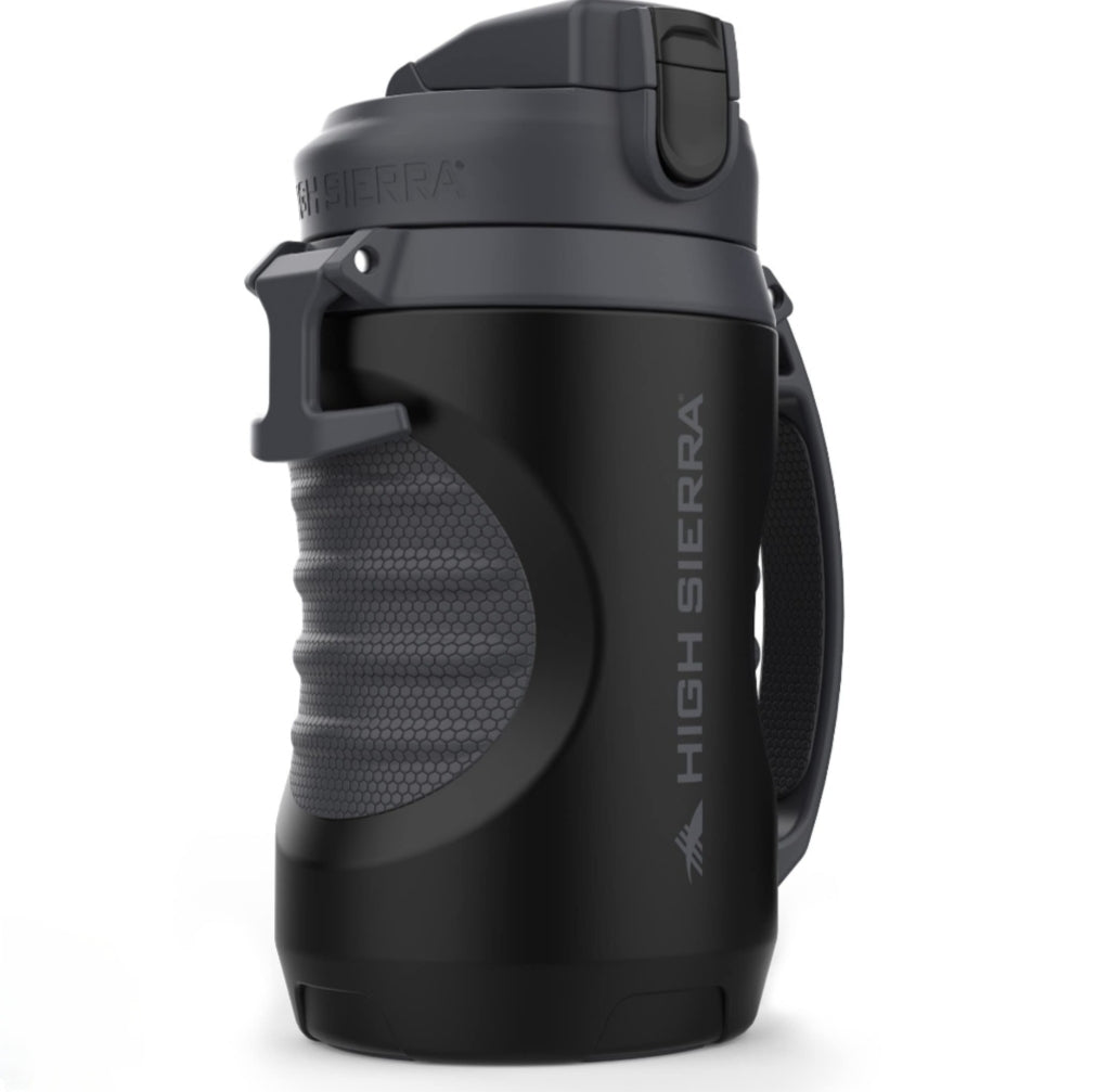 High Sierra 1.9L Insulated Water Bottle – Double Wall Jug, Leakproof Flip-Top Lid, Large Jug with  BPA-Free