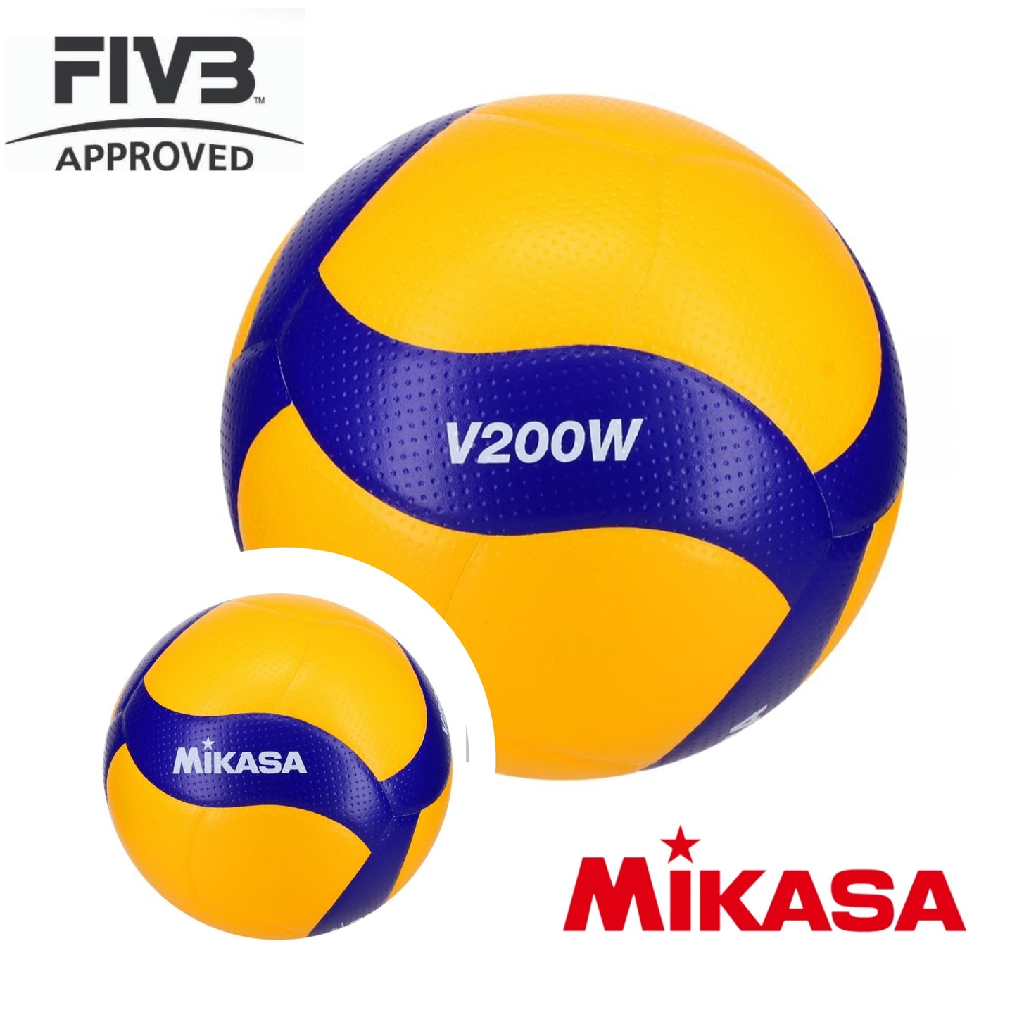 Authentic Mikasa V200W & V300W Competition FIVB Volleyball Size 5