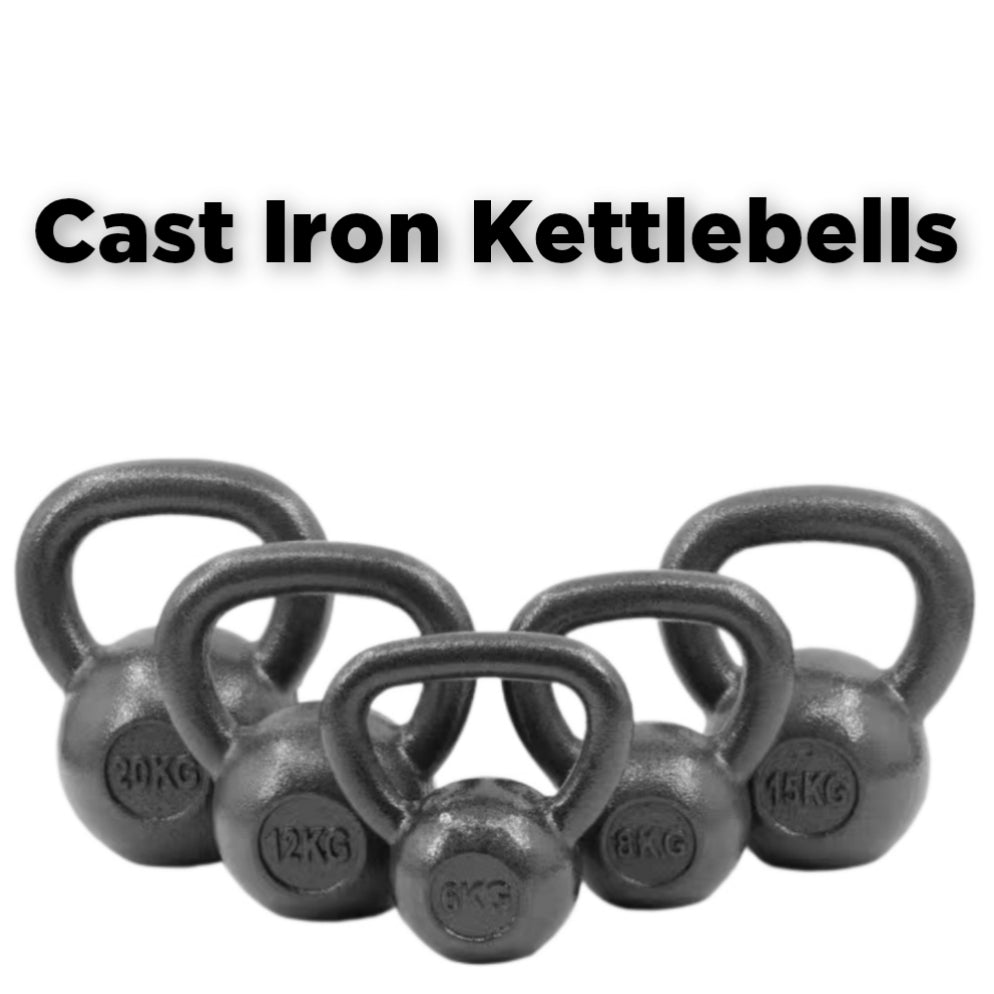 AMB Sports Large Handle Cast Iron Kettlebells