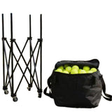 AMB Sports Tennis PickleBall Basket Picker Hopper Removable Basket with Wheels 100-120 Ball Capacity
