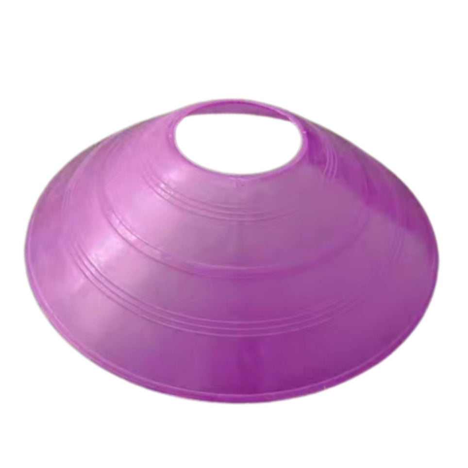 AMB Sports Agility Disc Cones Field Markers - Bright Colors for Clear Visibility Durable Flexible Spring Back to Shape Under All Weather Conditions Perfect for Soccer Football Basketball Motorcycling and Other Sports