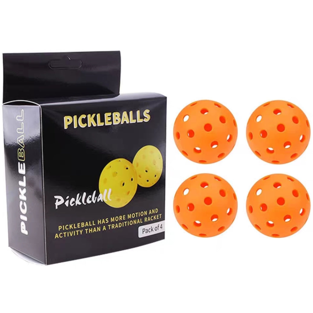 4 Pack Pickleball Balls Competition Grade 40 Hole Single Mould Construction