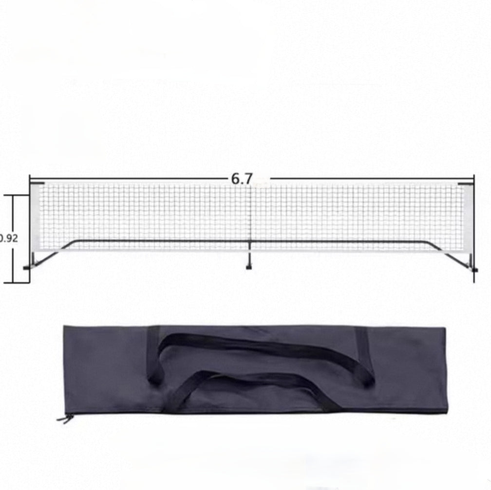 AMB Sports Portable Pickleball Net – 6.7m Regulation Size Outdoor Pickleball Net System | Easy Setup Court Net