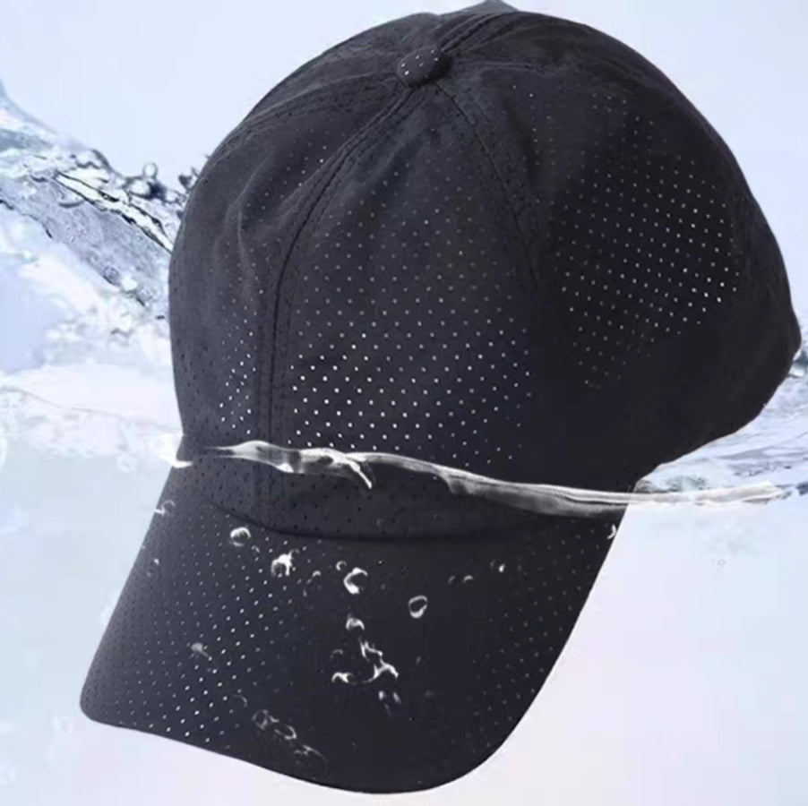 Breathable Lightweight Performance Running Tennis Cap – Quick-Dry Perforated Sports Hat for Men & Women