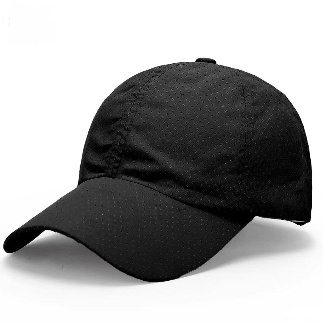 Breathable Lightweight Performance Running Tennis Cap – Quick-Dry Perforated Sports Hat for Men & Women