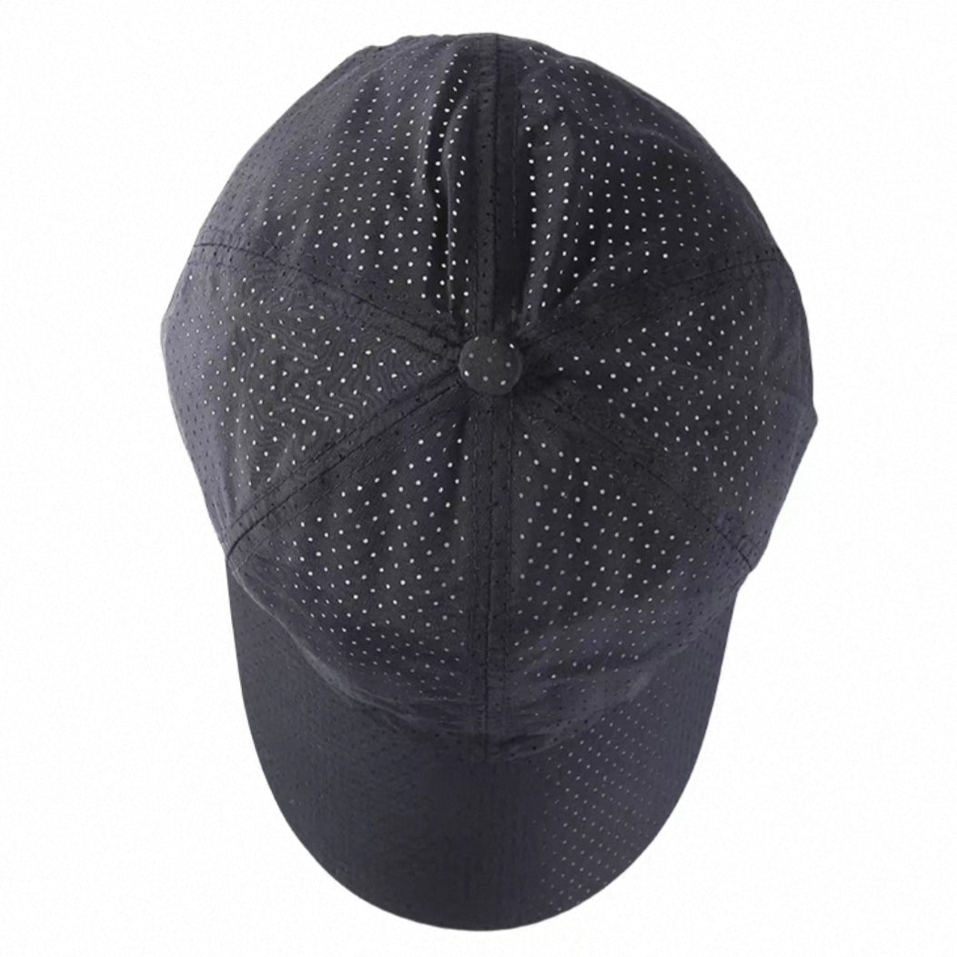 Breathable Lightweight Performance Running Tennis Cap – Quick-Dry Perforated Sports Hat for Men & Women