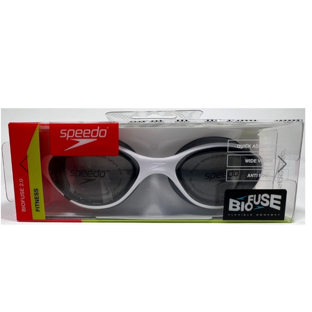 Speedo Biofuse 2.0 Goggles - Black (Smoke), White (Smoke), Blue/White