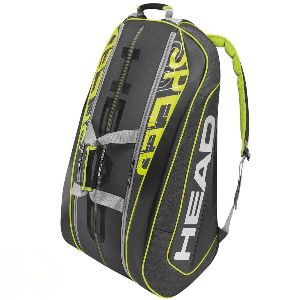 Head Speed Tennis Bag Sport Bag Large Capacity 6-8 Tennis Racquets Bag Tennis Backpack