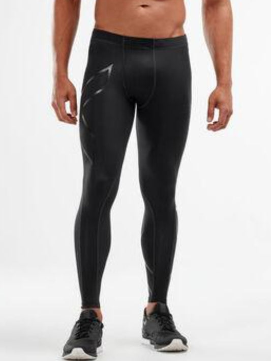 Authentic 2XU Men's Core Compression Tights - Black/Nero