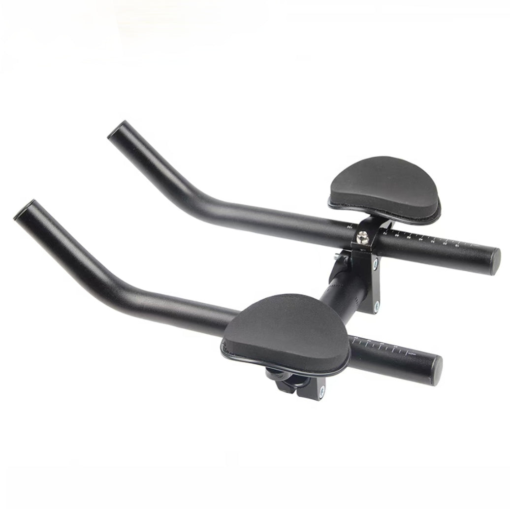 Aero Bars Bike Rest Handlebar Triathlon TT Clip-On Aerobars with Arm Rests