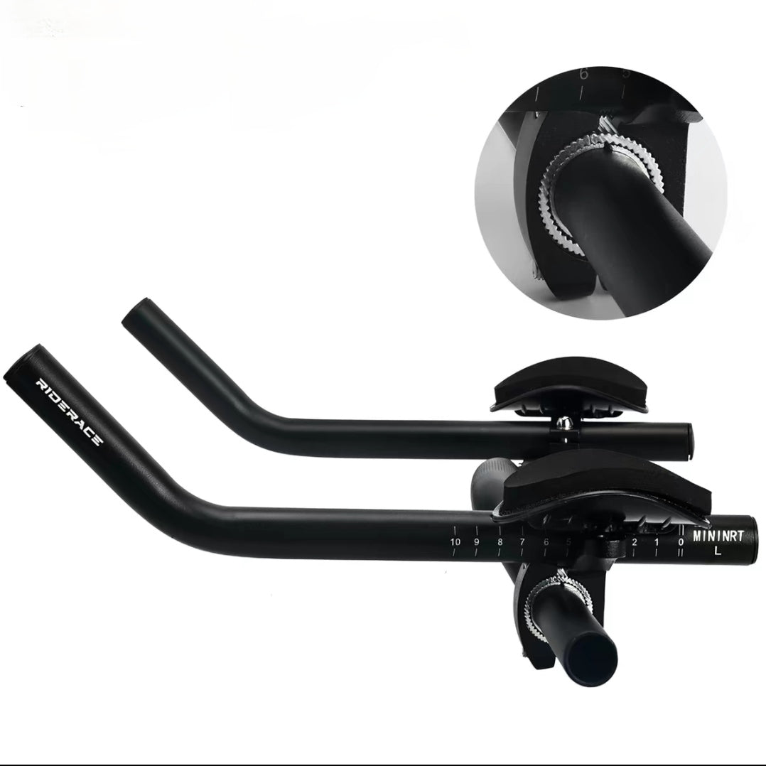 Aero Bars Bike Rest Handlebar Triathlon TT Clip-On Aerobars with Arm Rests