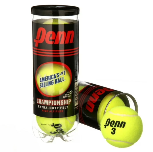 Penn Coach Pressurized Tennis Balls - Regular Duty Felt Practice & Training Tennis Balls