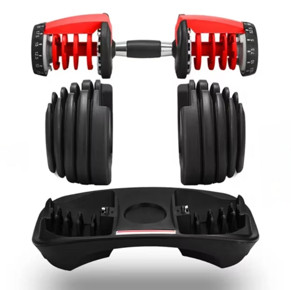 AMB Sports Adjustable Dumbbells Weights with Tray - view 8 of 11