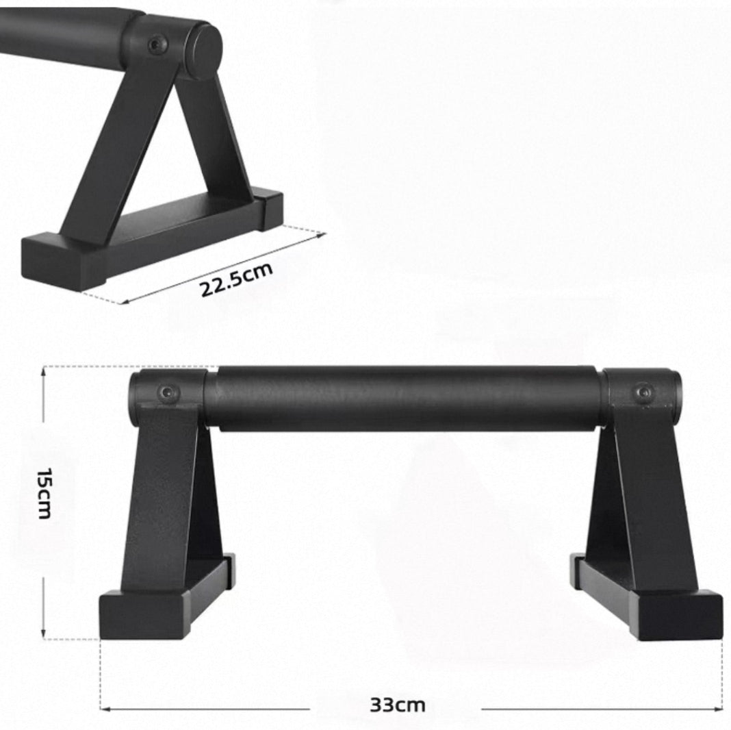 AMB Sports Parallettes Push-Up Bars (Pair) – Low Parallette Bars for Calisthenics, Handstands & Dips