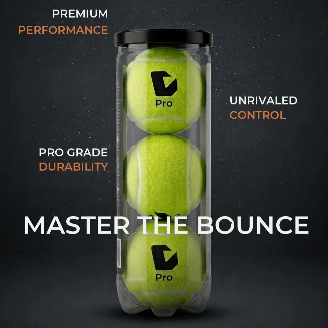 V Series Padel Balls Pro - Pressurised Padel Balls, 3 Ball Can