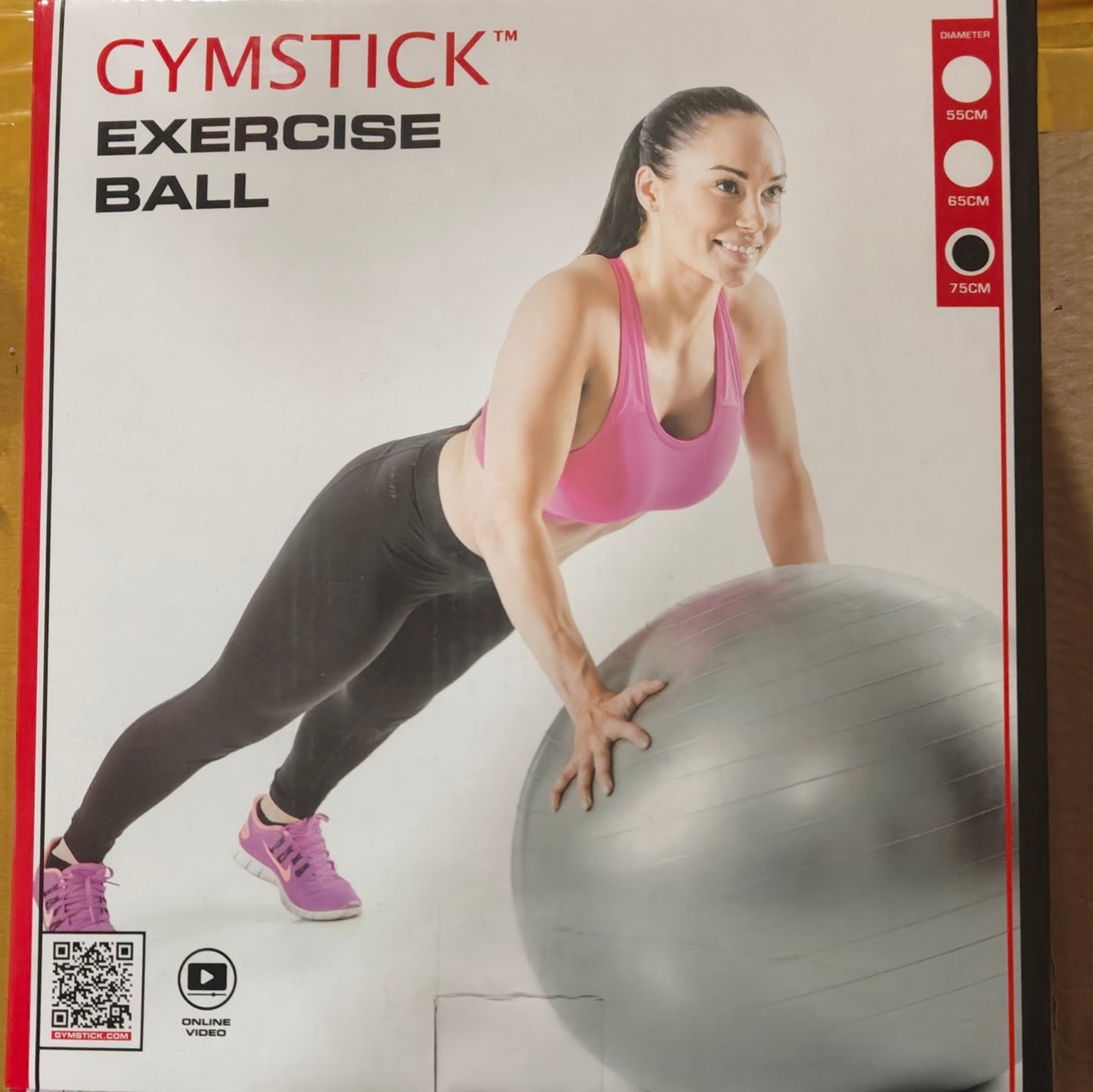 Gymstick Yoga Pilates Physical Recovery Exercise Ball — 75cm