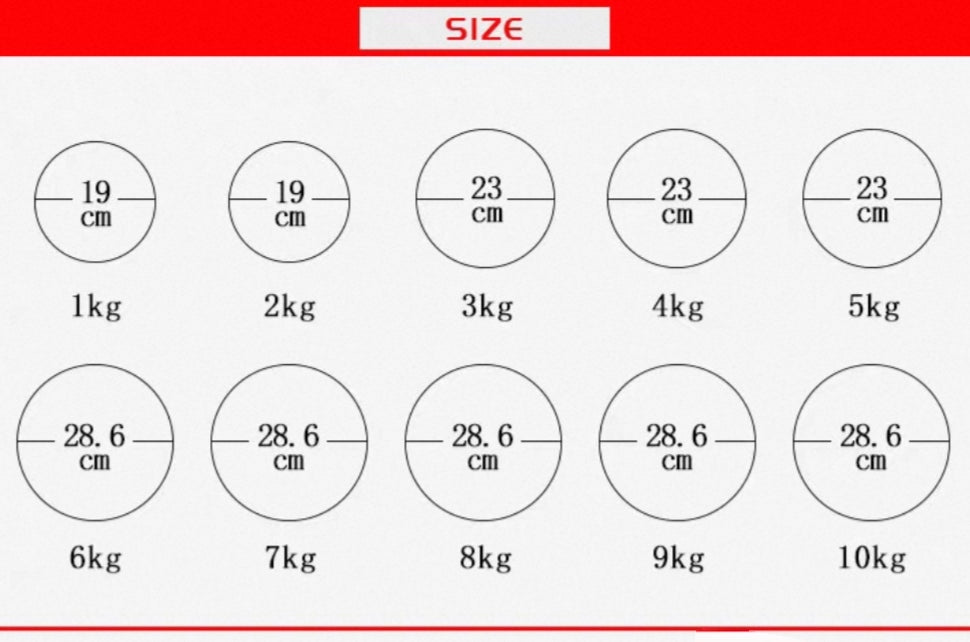 Medicine Ball - Weight from 1kg - 10kg