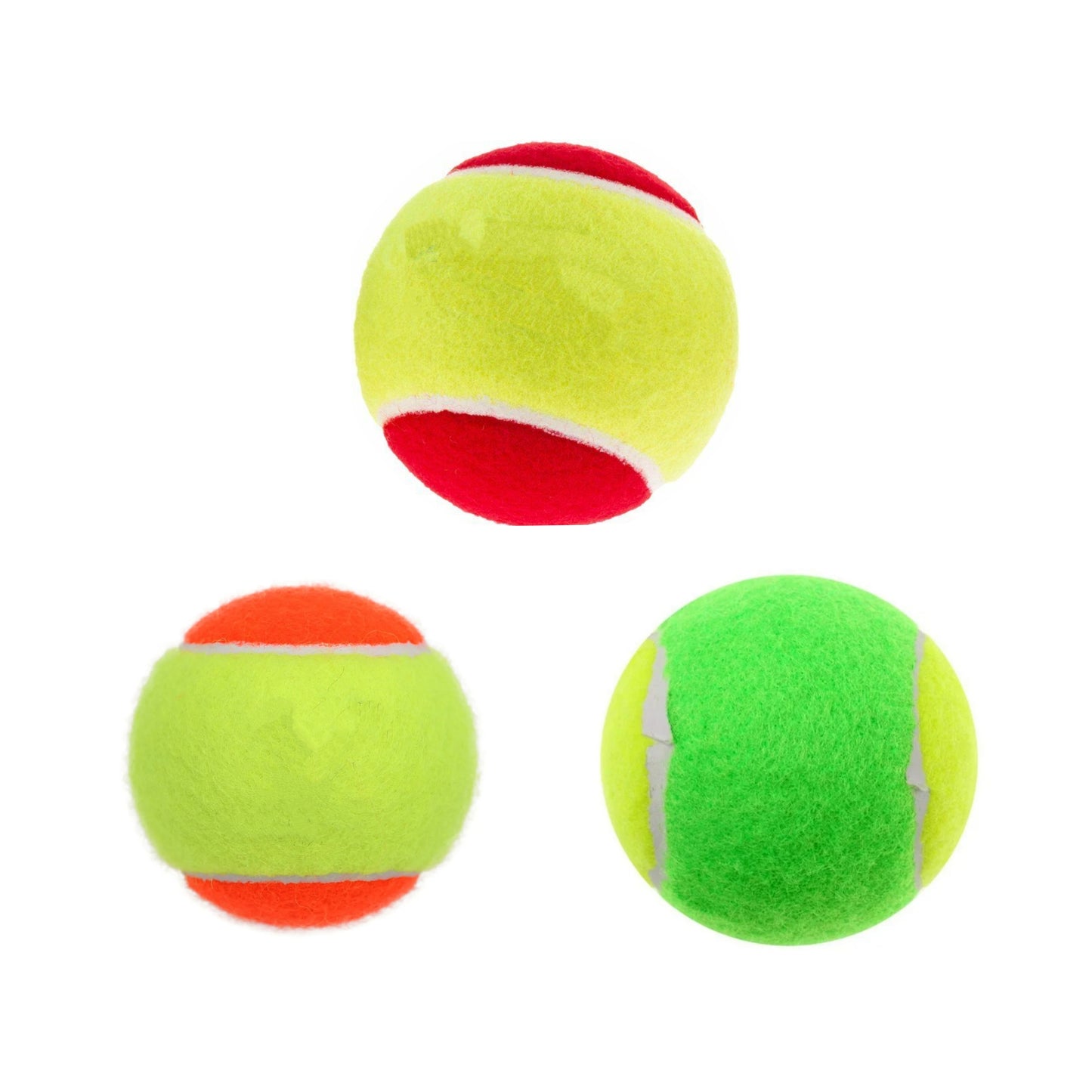 Kids Training Tennis Balls ITF Standard Stage 1 ,2 and 3 Red Orange Green