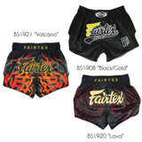 Fairtex Muay Thai MMA Shorts Lava Volcano Black/Gold