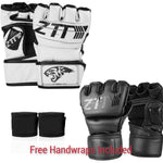 MMA Boxing Gloves High Quality PU Mateial MMA Fighting Half Gloves