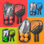 Professional Pickleball Paddles Set of 2 with 4 Balls