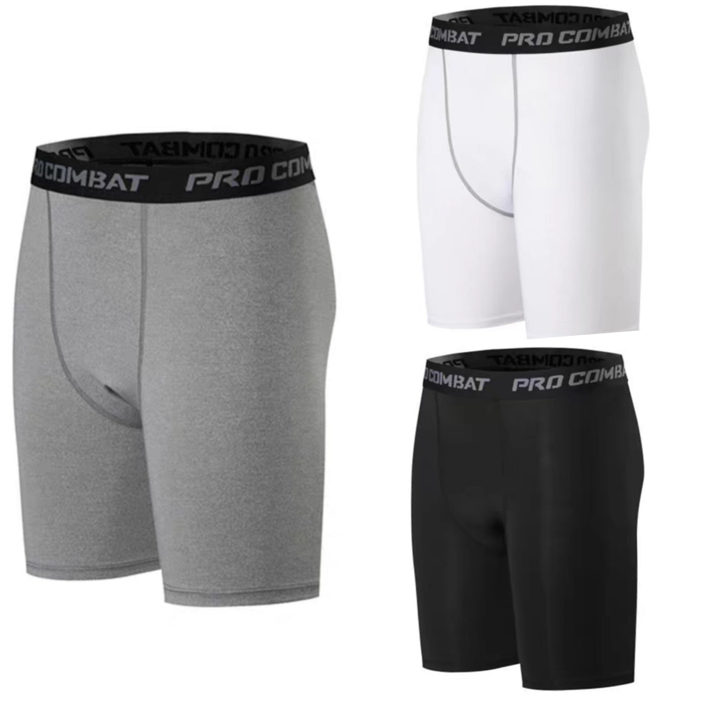 AMB Sports Pro Combat Compression Training Gym Fitness Workout Shorts