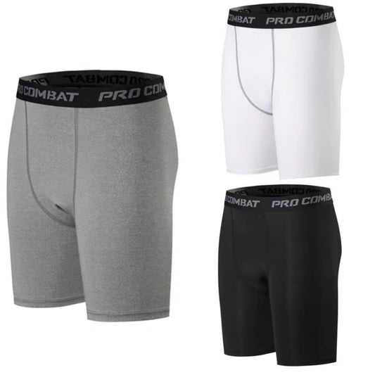 AMB Sports Pro Combat Compression Training Gym Fitness Workout Shorts