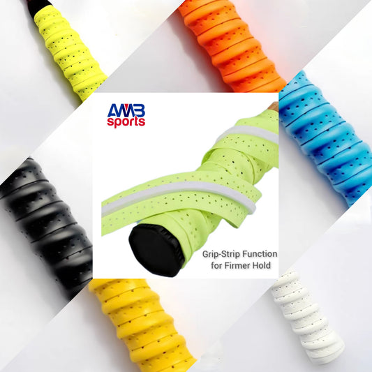 Pickleball "Grip-Strip" Badminton Anti-Slip Breathable Shock Absorption Badminton Grips