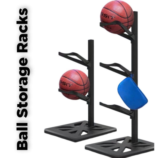 AMB Sports Ball Storage Display Rack Basketball Football Volleyball Netball