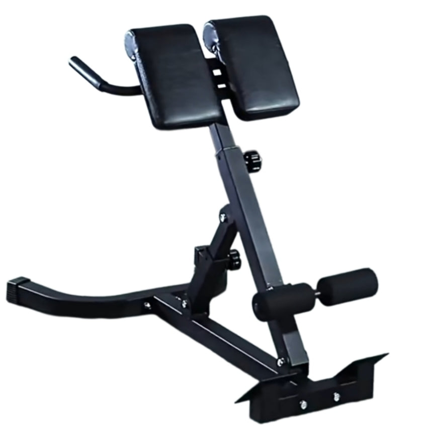 Adjustable Foldable 45° Roman Chair Hyperextension Bench – Back Extension Bench for Home Gym Core & Lower Back Training