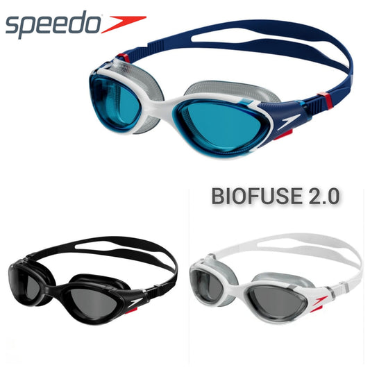 Speedo Biofuse 2.0 Goggles - Black (Smoke), White (Smoke), Blue/White