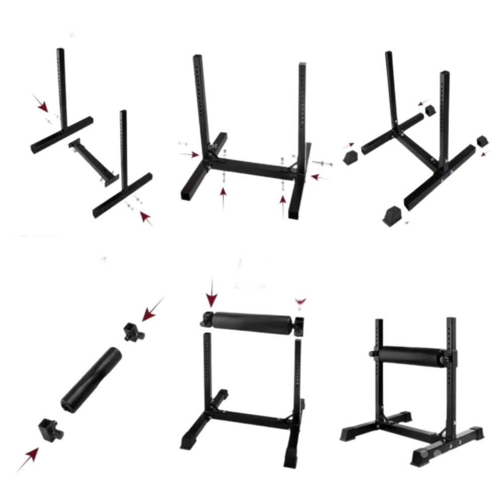AMB Sports Bulgarian Split Squat Stand & Leg Roller Attachment