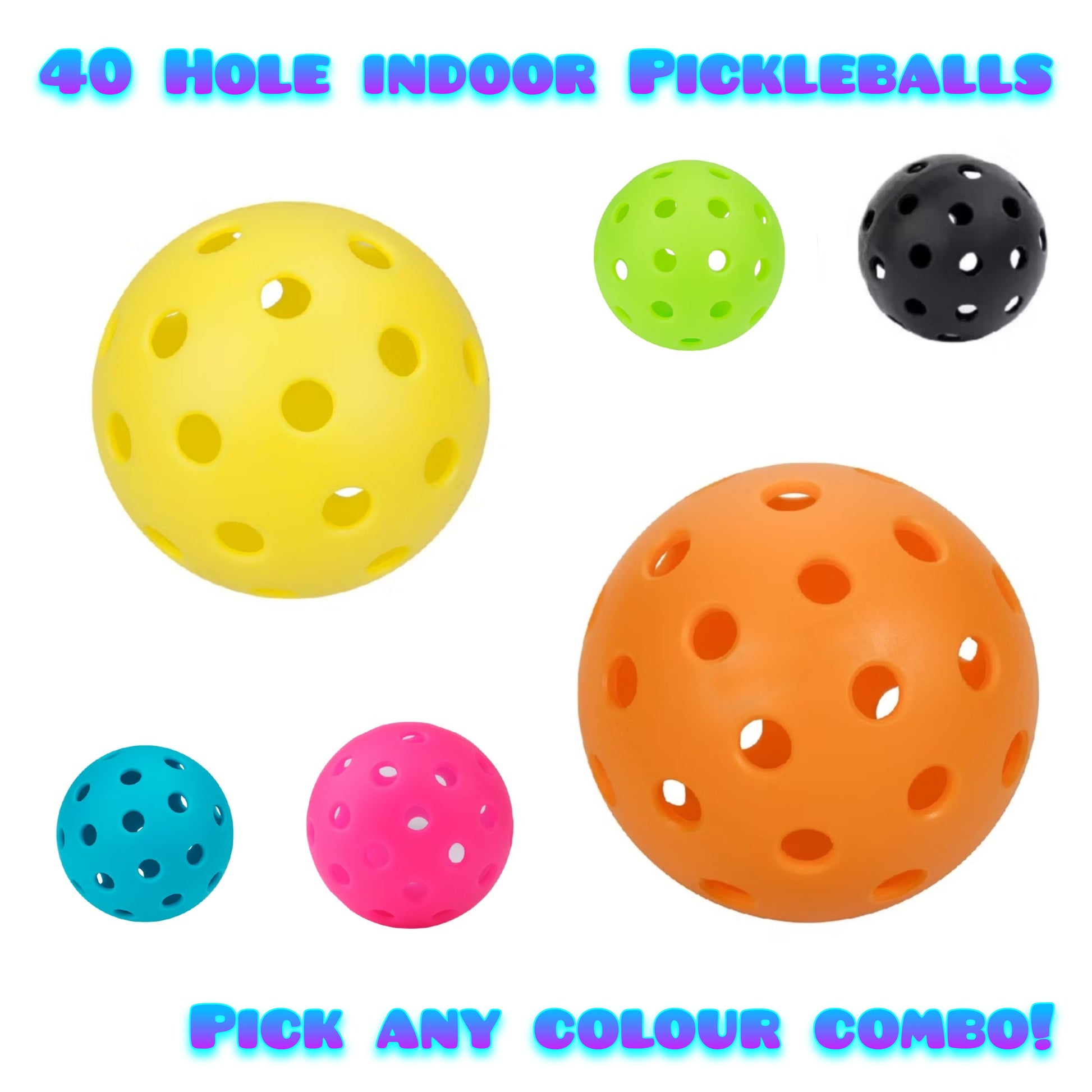 AMB Sports Pickleball Balls 40 Hole