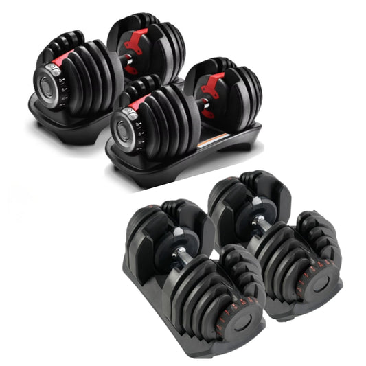 AMB Sports Adjustable Dumbbells Weights with Tray