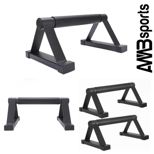 AMB Sports Parallettes Push-Up Bars (Pair) – Low Parallette Bars for Calisthenics, Handstands & Dips