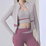 Womens Atheleisure Sports Active Wear Jacket Fitness Gym Yoga Ladies Clothing