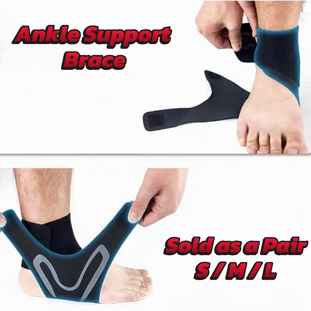 AMB Sports Compression Sports Ankle Support Brace (Sold as a Pair)