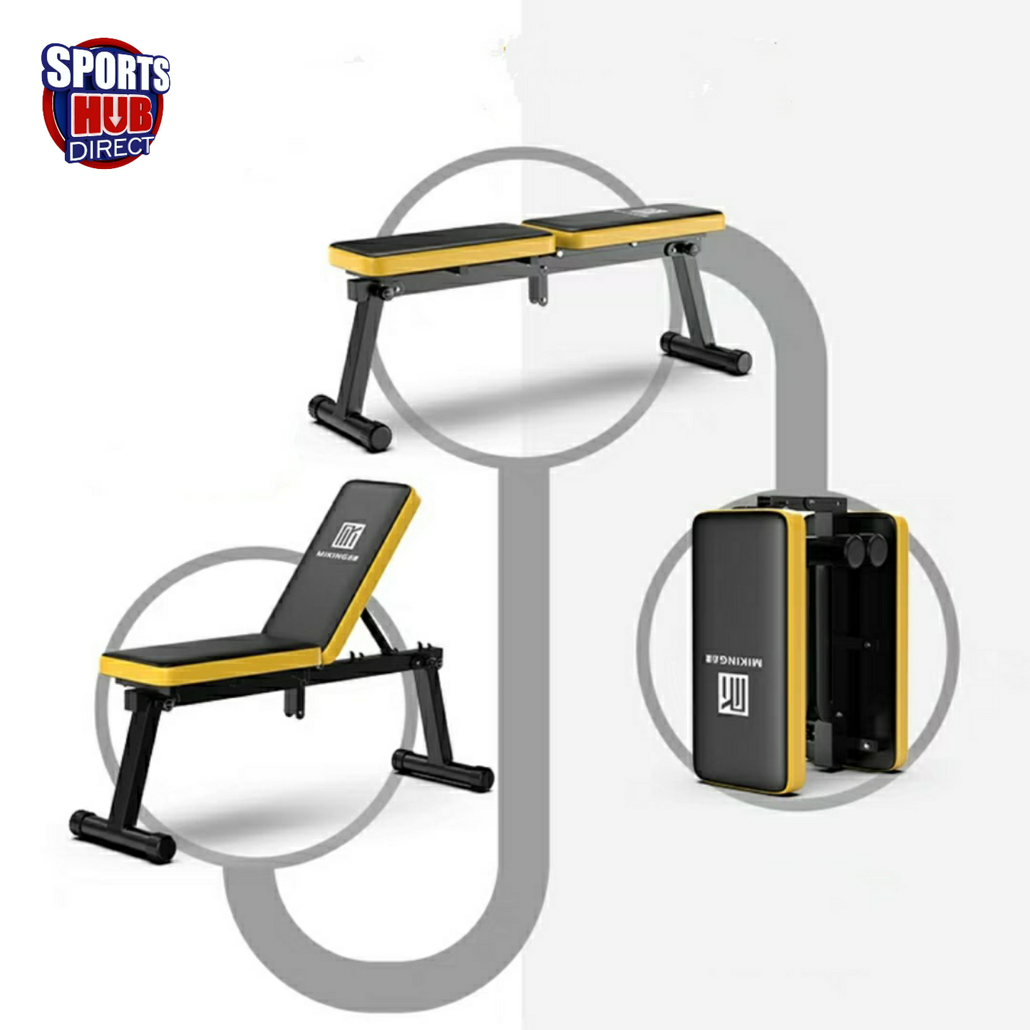 Foldable Fitness Training Weight Sit-up Full Body Workout Incline Adjustable Workout Bench