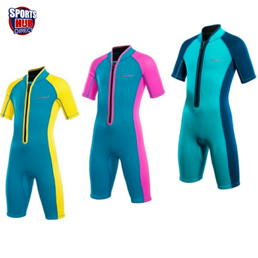 Kids 2mm Neoprene Half-Length Professional Scuba Diving Suit for Children Surf Swim Wetsuit